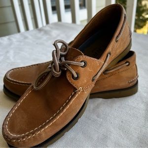 Mens sperry boat shoes size 8 Sahara leather